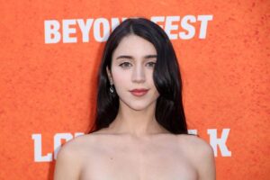 Caylee Cowan Turns Heads in Bold Cut-Out Dress at ‘The Long Walk’ Premiere