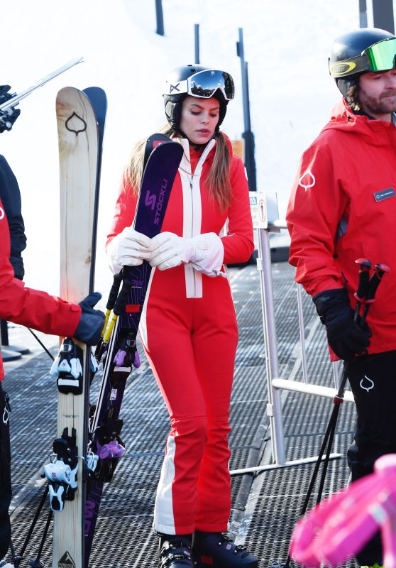 brooks nader in red ski suit on aspen slopes december 2025 2 thumbnail