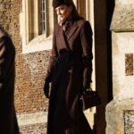 Kate Middleton in Tartan Coat at Sandringham Christmas Service