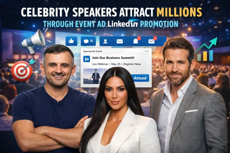 Celebrity Speakers Attract Millions Through Event Ad LinkedIn Promotion